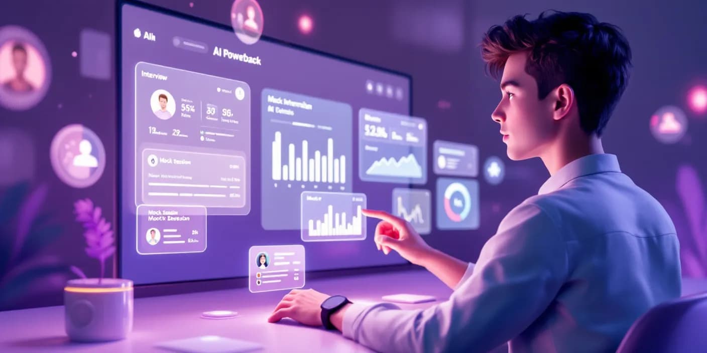 Explore the IMock AI interview platform featuring role-based mock interviews, performance analytics, and live sessions